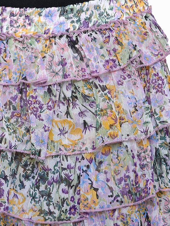 high rise floral layered skirt - 16658129 - Zoom Image - 5