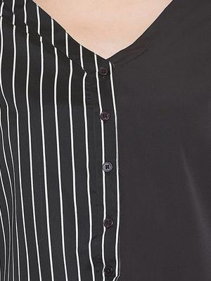 knotted hem striped top - 16658301 - Standard Image - 4