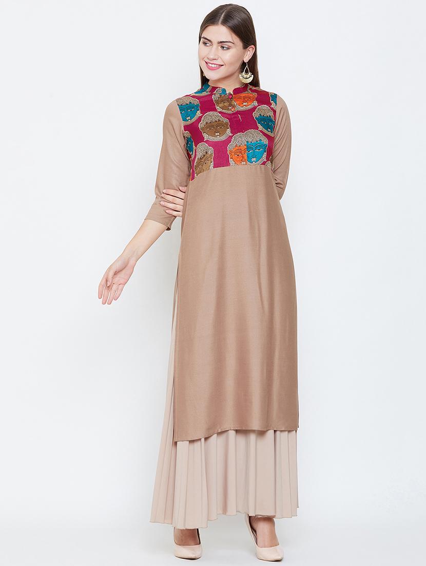 kalamkari staright kurta - 16658394 - Zoom Image - 1