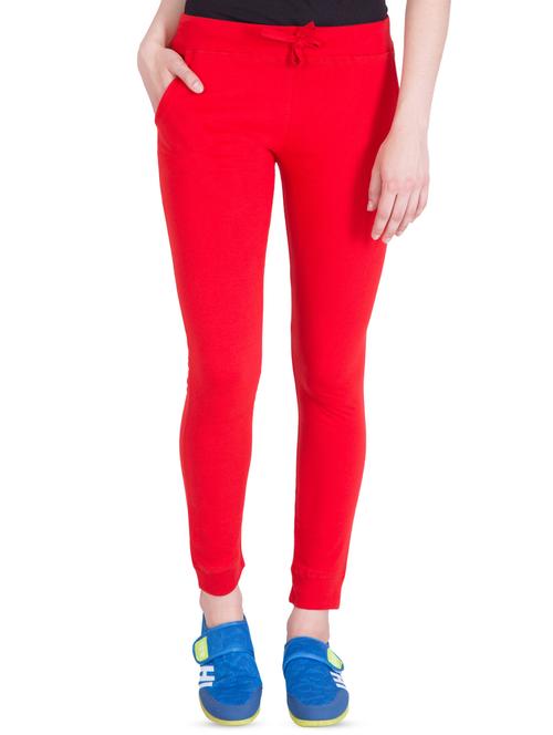 drawstring waist solid track pant - 16658539 - Standard Image - 1