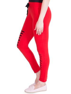 drawstring waist solid track pant - 16658547 - Standard Image - 2