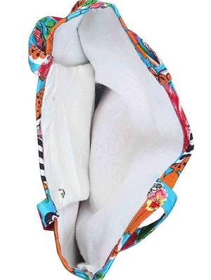 multi colored canvas regular shopping bag - 16658561 - Standard Image - 4