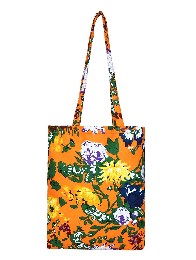 multi colored canvas regular shopping bag - 16658561 - Zoom Image - 6