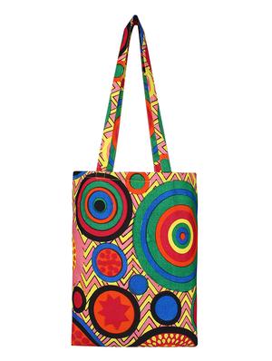 multi colored canvas regular shopping bag - 16658572 - Standard Image - 2