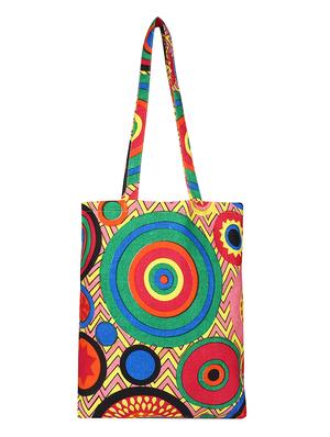 multi colored canvas regular shopping bag - 16658572 - Standard Image - 3