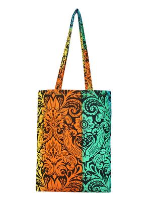 multi colored canvas regular shopping bag - 16658572 - Standard Image - 6