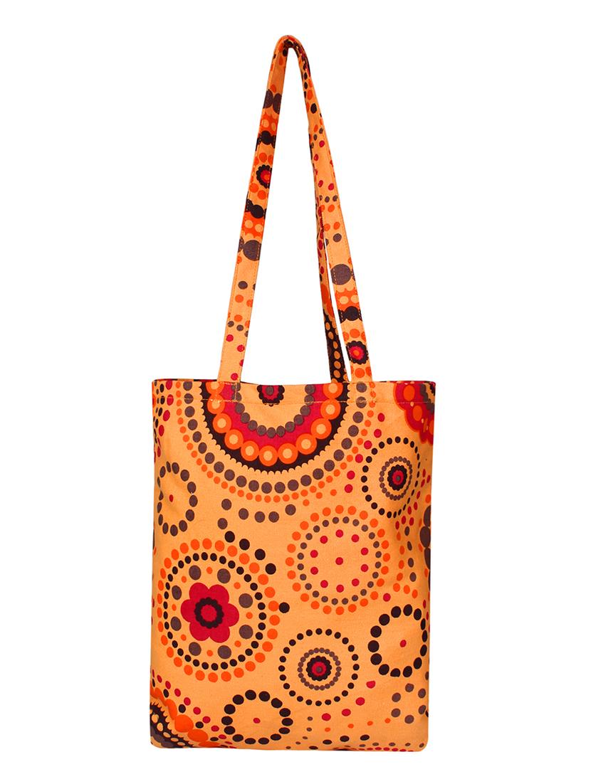 multi colored canvas regular shopping bag - 16658572 - Zoom Image - 9