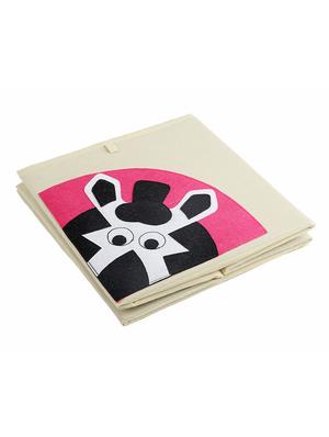 cream zebra patch storage cube - 16658600 - Standard Image - 4