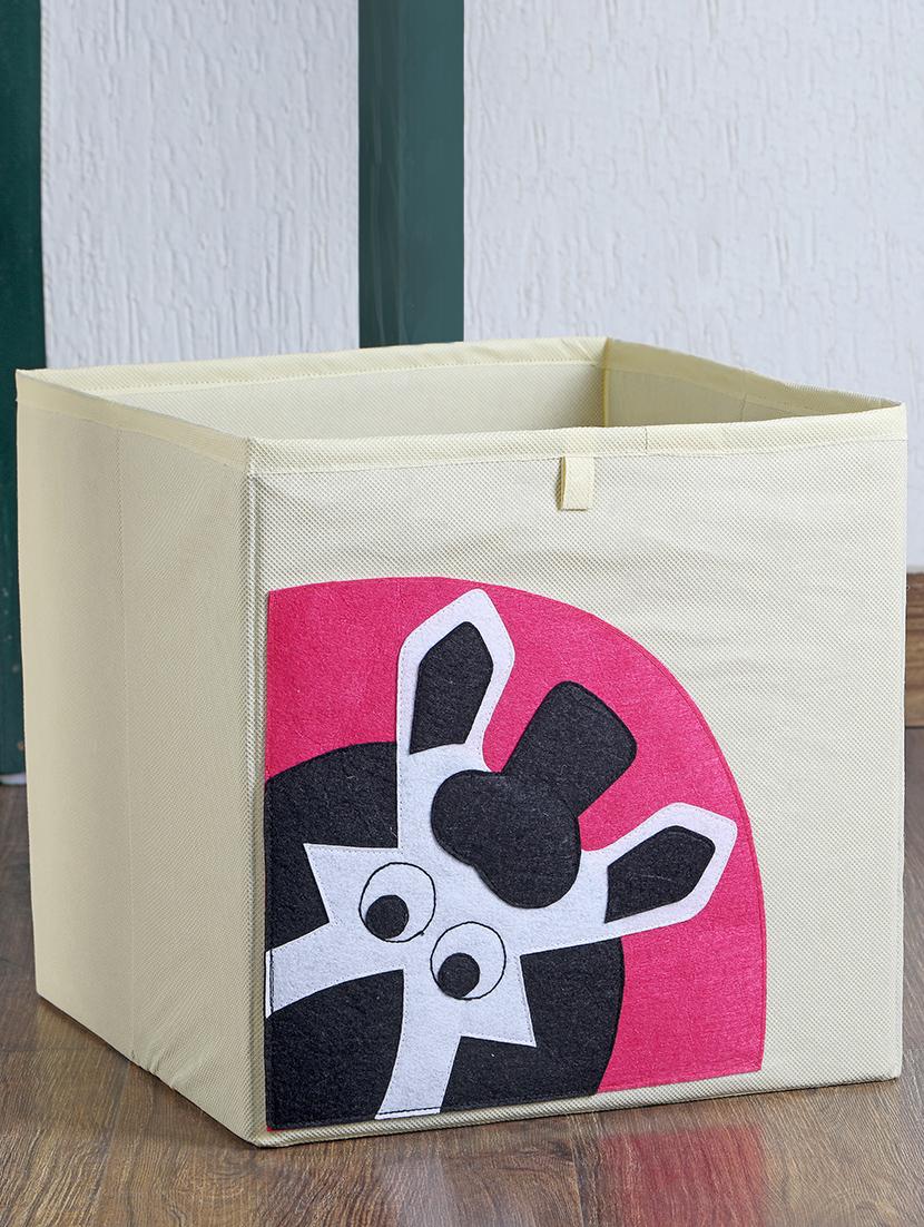 cream zebra patch storage cube - 16658600 - Zoom Image - 2