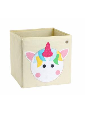cream unicorn multi colour storage cube - 16658605 - Standard Image - 3