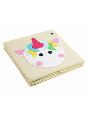 cream unicorn multi colour storage cube - 16658605 - Standard Image - 4