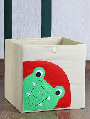cream crocodile storage cube - 16658609 - Standard Image - 2