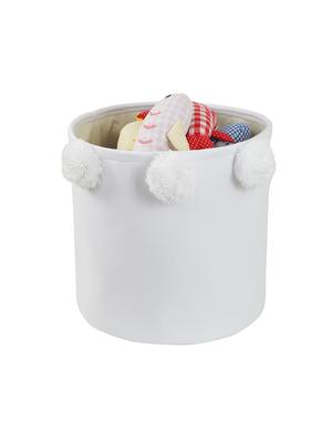 white pom pom storage hamper - 16658621 - Standard Image - 4