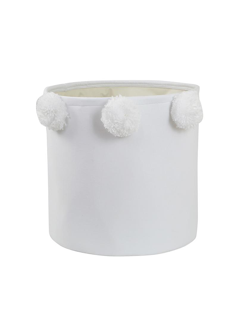 white pom pom storage hamper - 16658621 - Zoom Image - 2
