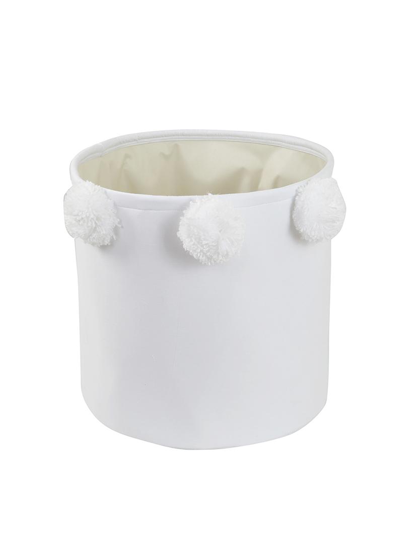 white pom pom storage hamper - 16658621 - Zoom Image - 3
