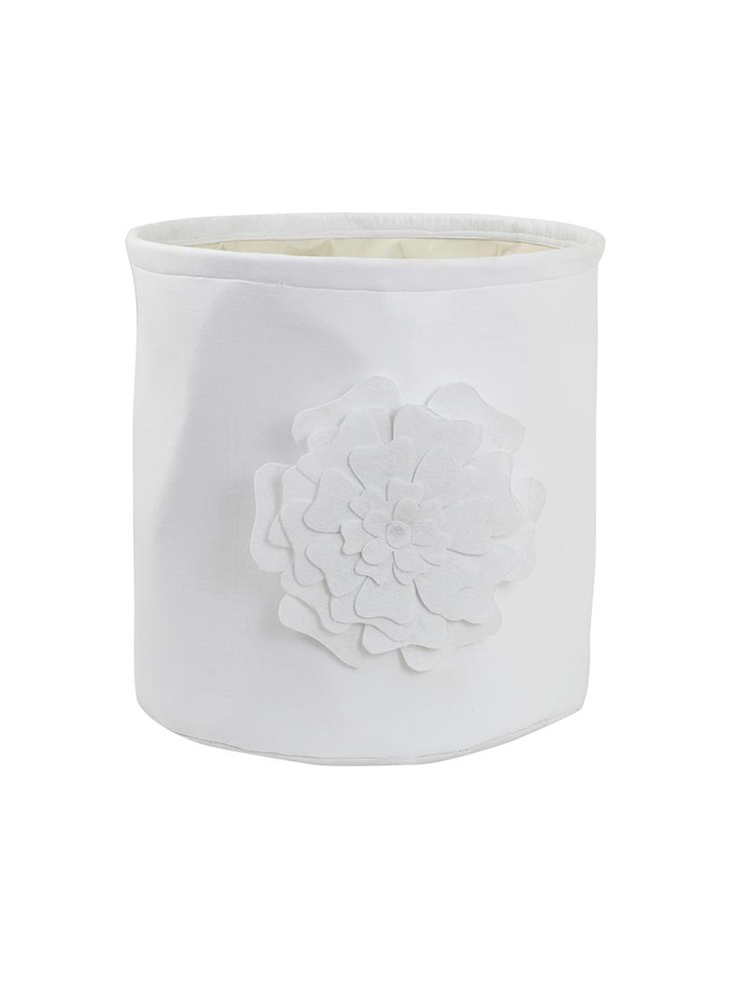 white flower patch storage hamper - 16658622 - Zoom Image - 2