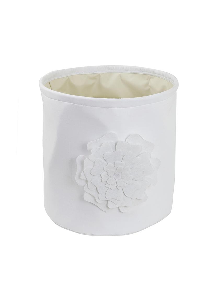 white flower patch storage hamper - 16658622 - Zoom Image - 3