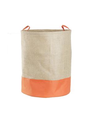orange jute storage hamper - 16658640 - Standard Image - 2