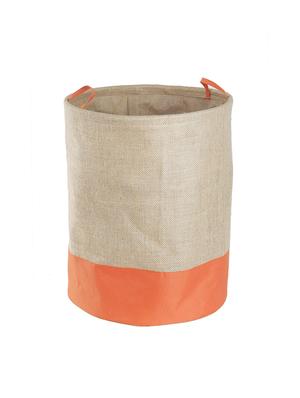 orange jute storage hamper - 16658640 - Standard Image - 3