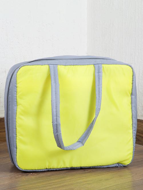yellow grey travel bag organiser - 16658646 - Standard Image - 1