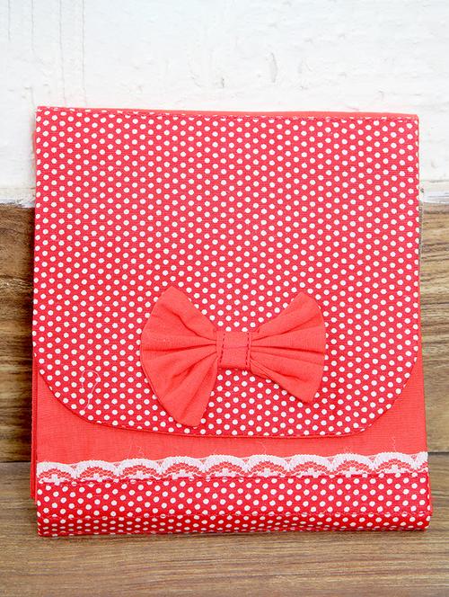 red polka sanitary pad organiser - 16658658 - Standard Image - 1
