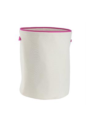 pink canvas storage hamper - 16658662 - Standard Image - 2