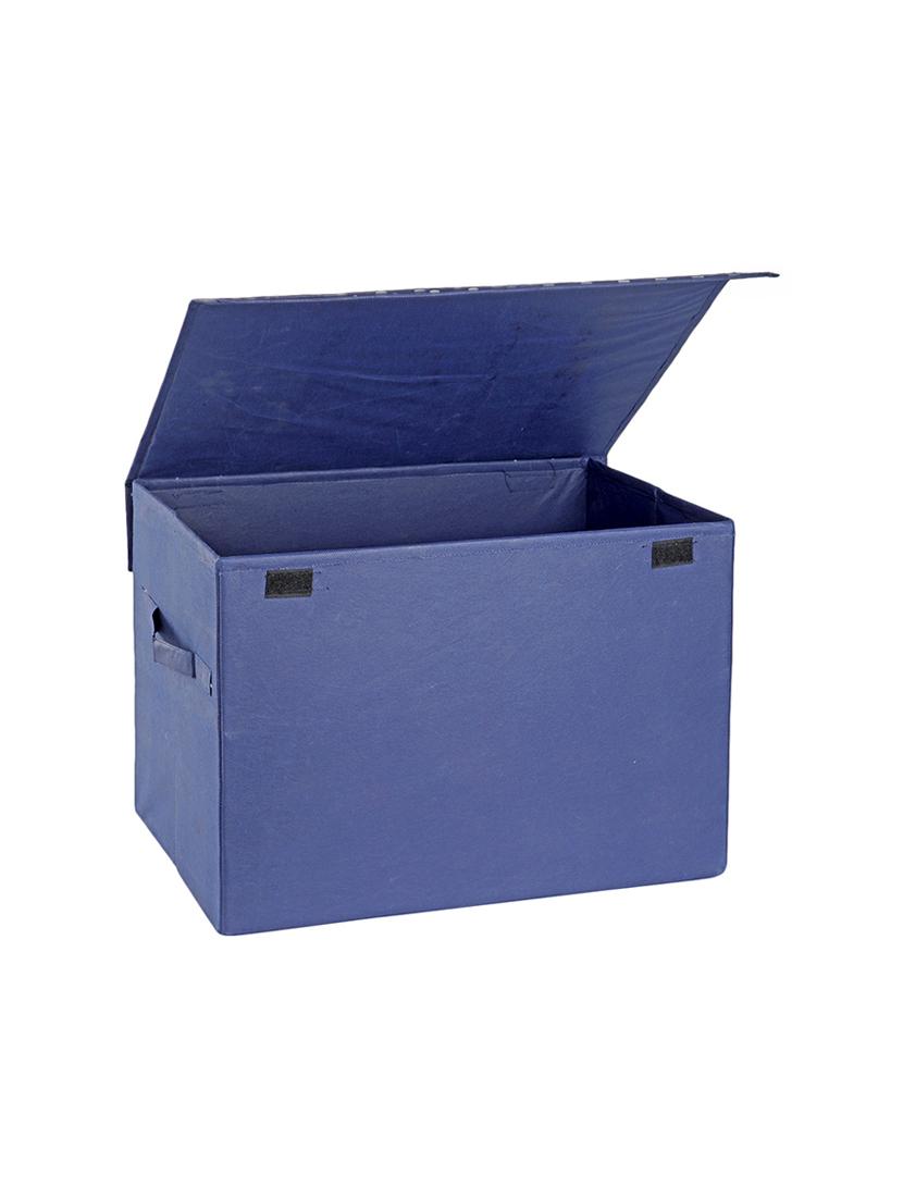 navy check medium storage box - 16658670 - Zoom Image - 4