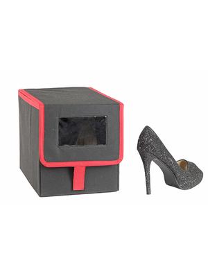 black small shoe organiser - 16658690 - Standard Image - 3