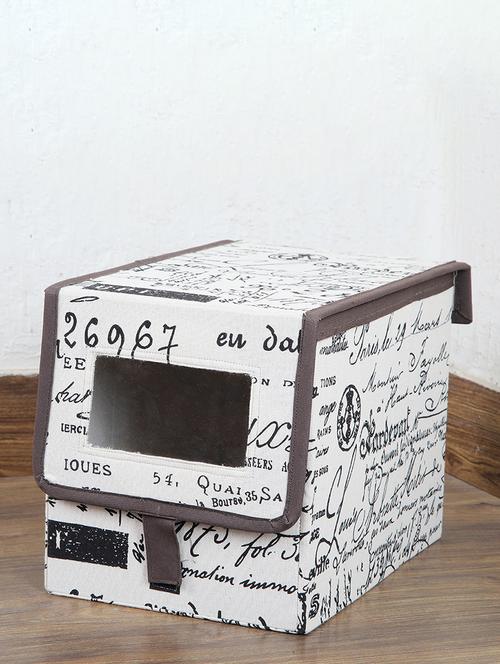 calligrphy print shoe organiser - 16658692 - Very Small Image - 1