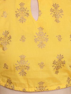 foil print flared skirt top set - 16658849 - Standard Image - 5