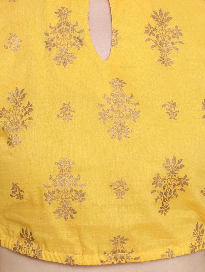 foil print flared skirt top set - 16658849 - Zoom Image - 5
