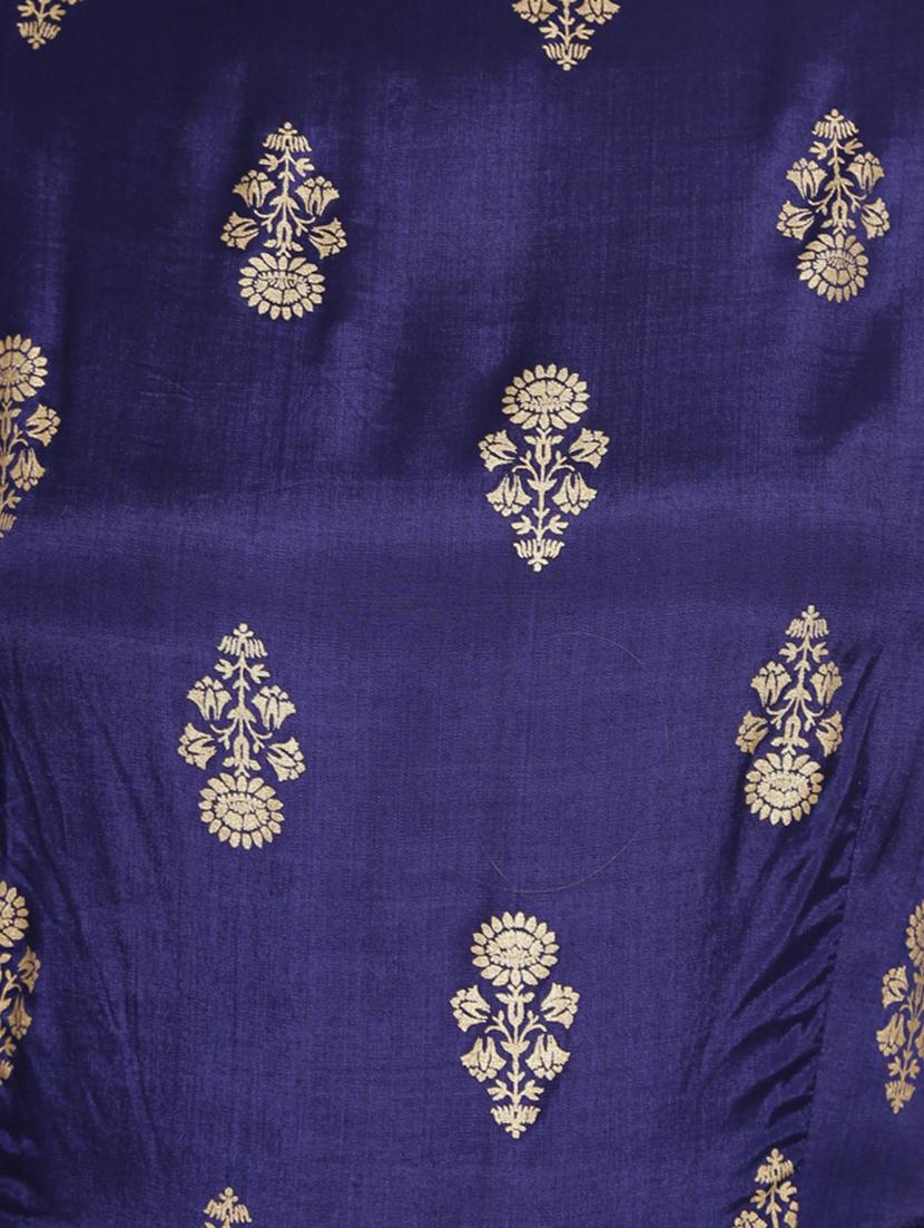 foil printed flared ethnic dress - 16659221 - Zoom Image - 5