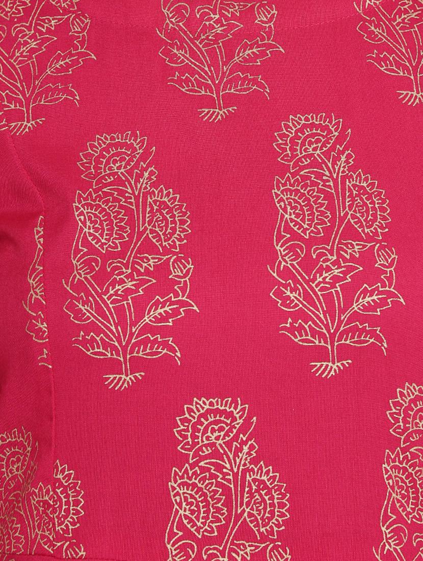 gold print a-line kurta - 16659232 - Zoom Image - 5