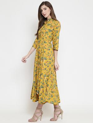 button up floral maxi dress - 16659343 - Standard Image - 2