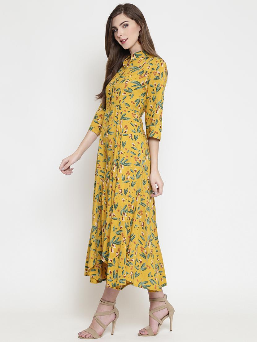 button up floral maxi dress - 16659343 - Zoom Image - 2