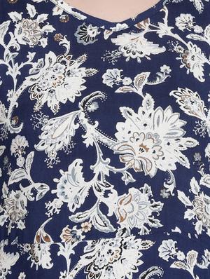 v neck floral maxi dress - 16659346 - Standard Image - 4