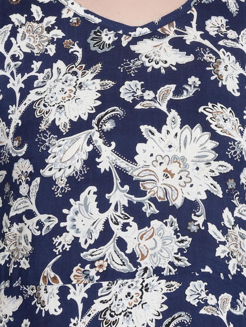 v neck floral maxi dress - 16659346 - Zoom Image - 4