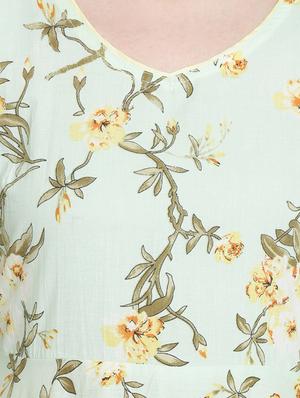 v neck floral maxi dress - 16659348 - Standard Image - 4