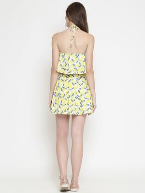 halter neck pleated skirt and top set - 16659353 - Standard Image - 3