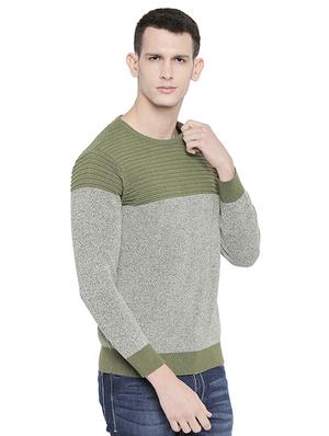 green color block pullover - 16659395 - Standard Image - 2