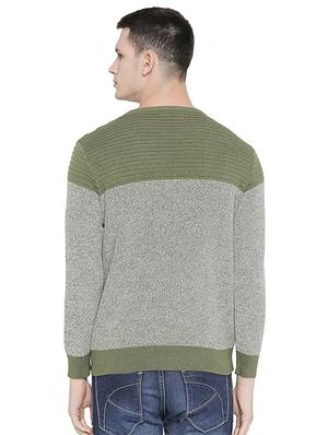 green color block pullover - 16659395 - Standard Image - 3