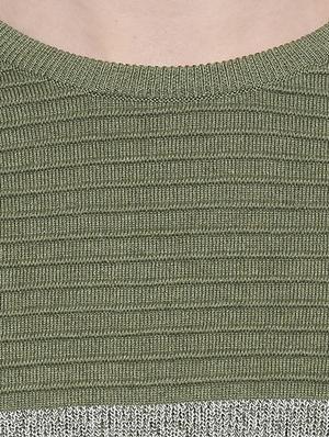 green color block pullover - 16659395 - Standard Image - 5