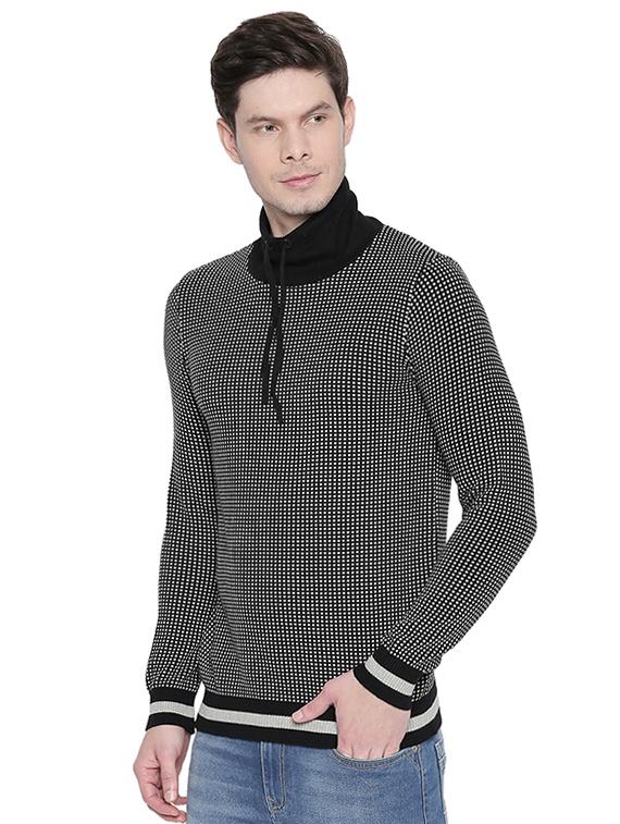 black checkered pullover - 16659399 - Zoom Image - 2