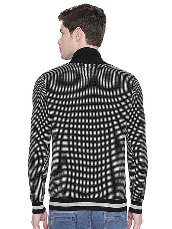 black checkered pullover - 16659399 - Zoom Image - 3