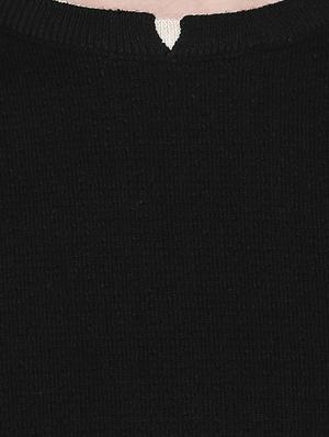 black solid pullover - 16659400 - Standard Image - 5