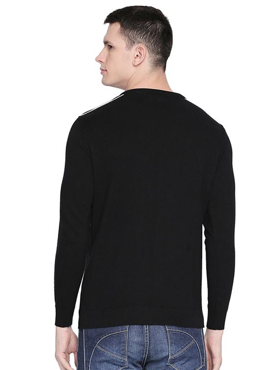 black solid pullover - 16659400 - Zoom Image - 3