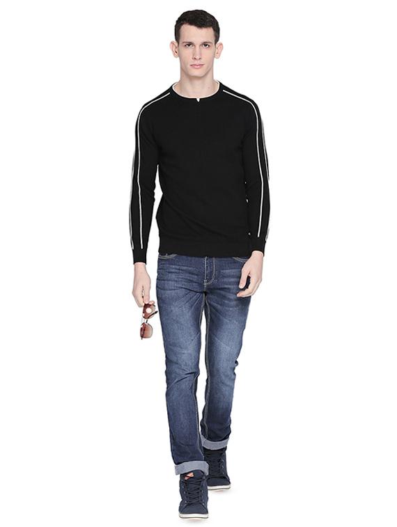 black solid pullover - 16659400 - Zoom Image - 4