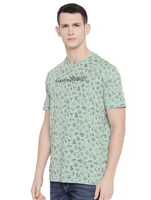 green printed t-shirt - 16659407 - Standard Image - 2