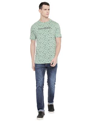 green printed t-shirt - 16659407 - Standard Image - 4