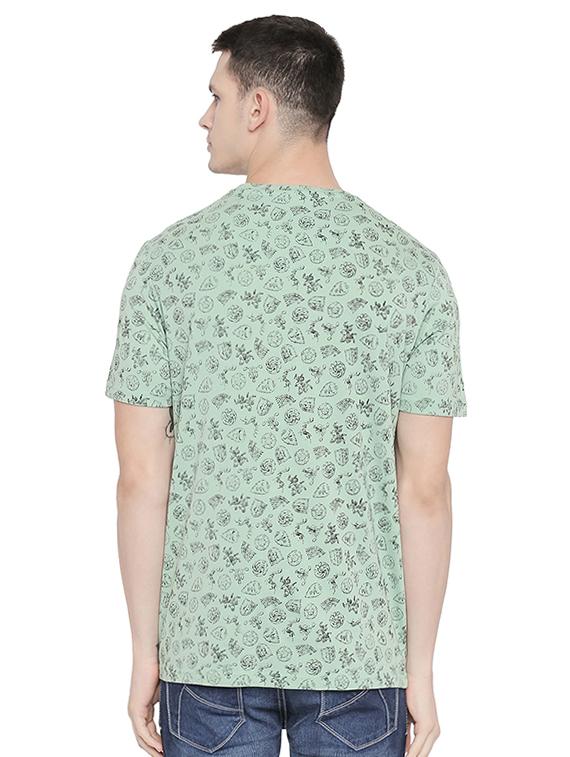 green printed t-shirt - 16659407 - Zoom Image - 3